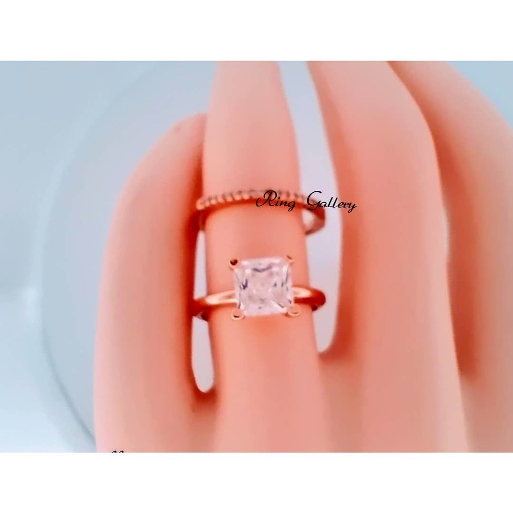 Diamond Princess Solitaire Wedding Ring Set Engagement Ring Size 6,7,8,9,10
